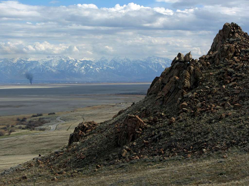 Central Wasatch from Antelope Island