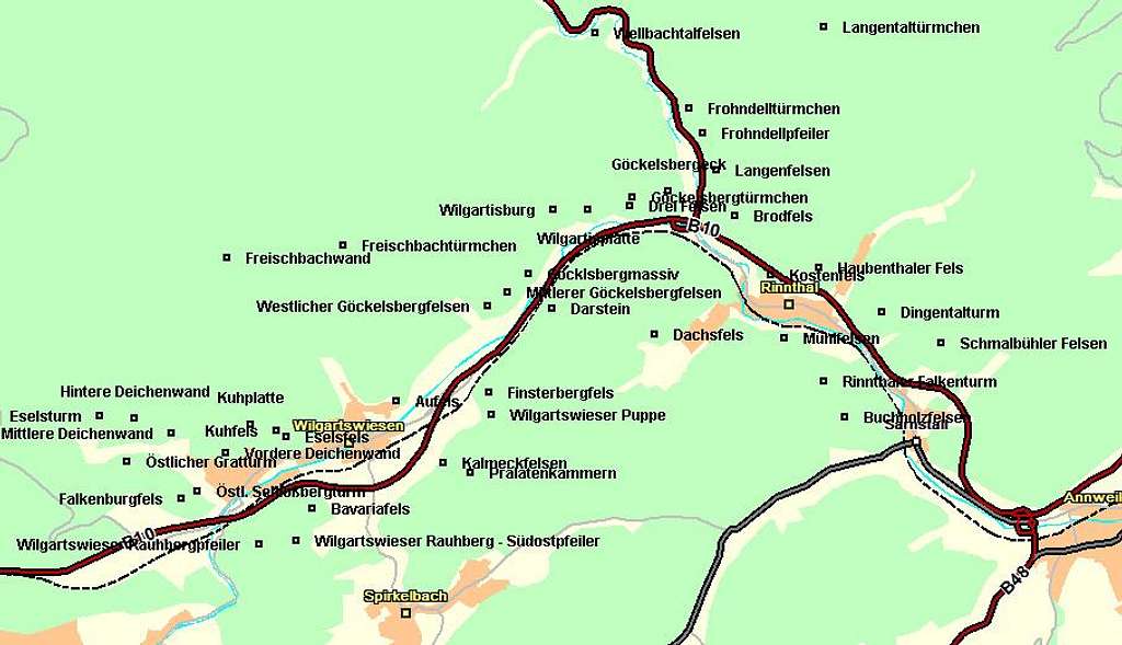 Map of the Rinntal /...