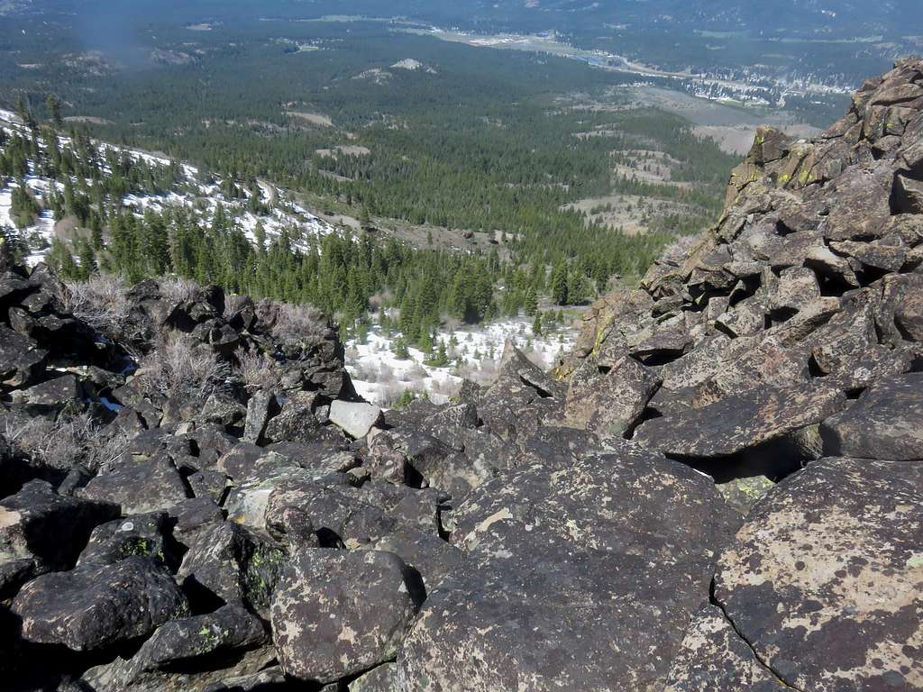 Portola seen from just below north summit