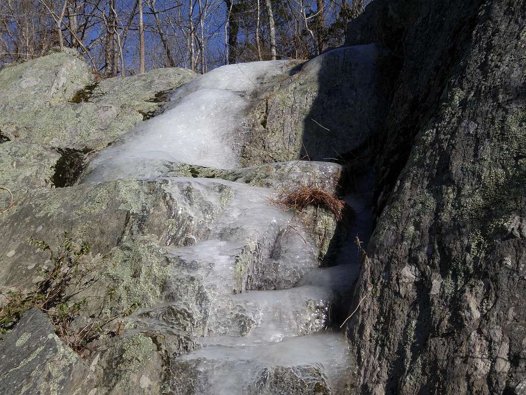Outlook Rocks-- February Ice