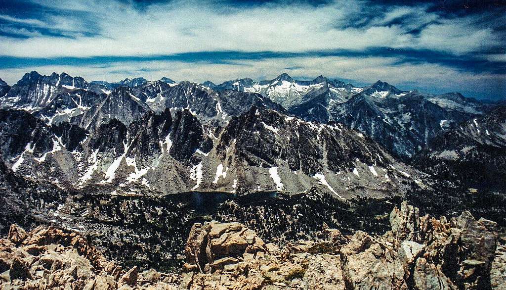 Kings Canyon High Sierra from Mt. Gould