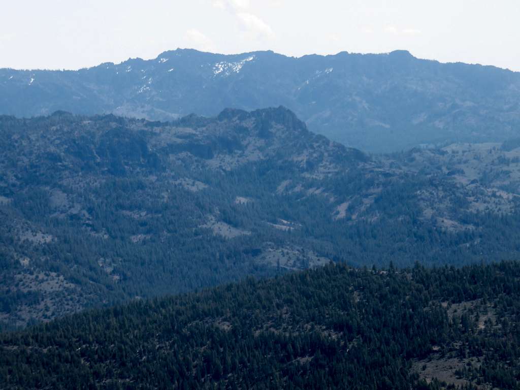 West side of Dixie Mountain 8,327' seen from Crocker Mountain 7,499'
