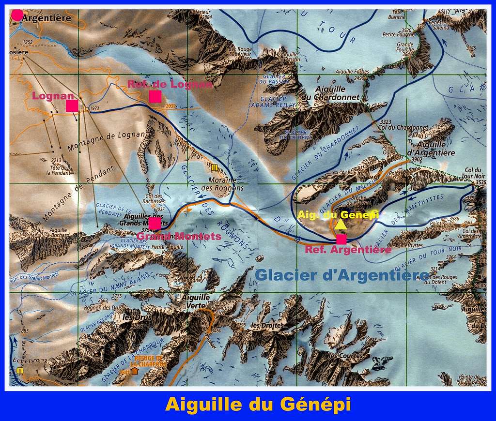 Aiguille du Génépi map