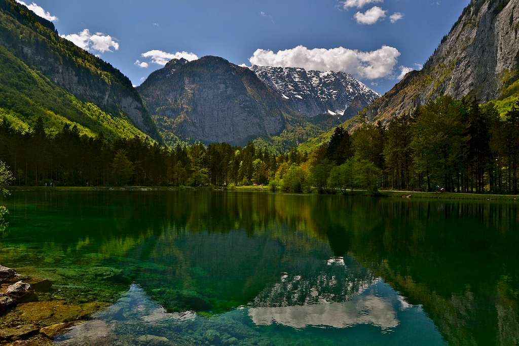 Bluntau lake and Schneibstein