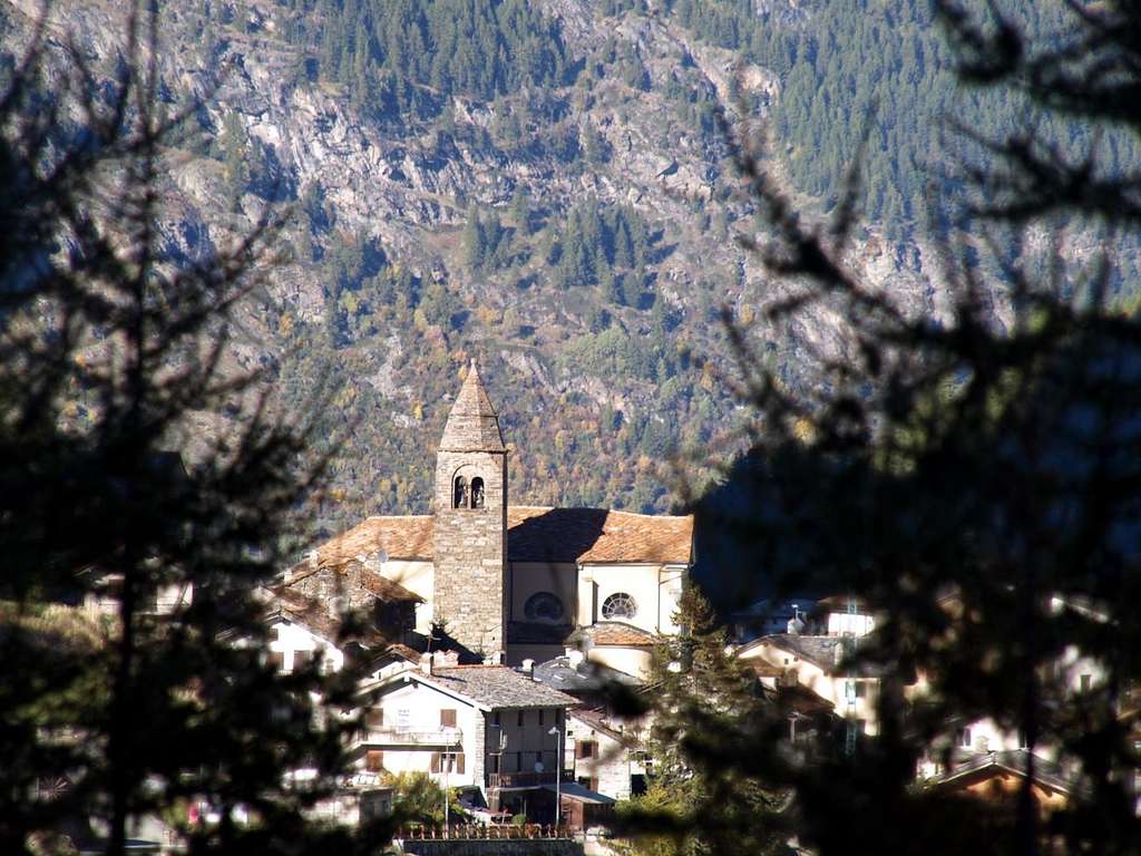 Valgrisenche Just above the Church & Municipality 2015