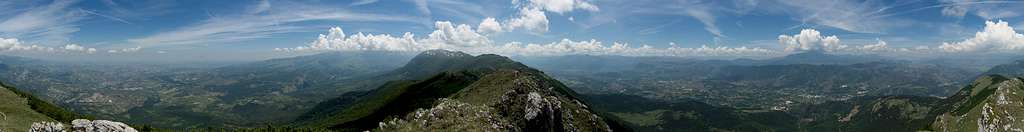 360° summit panorama from Monte Rotondo