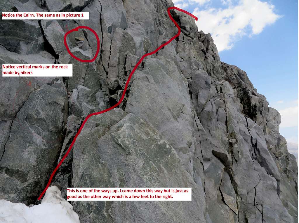 Middle Palisade Ledge Route