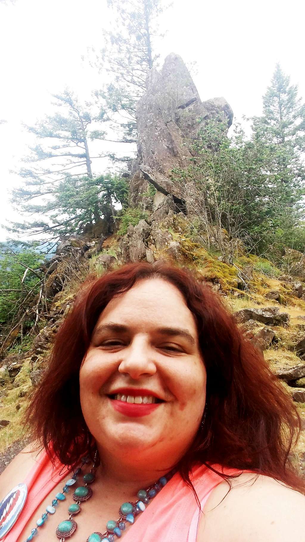 BearQueen is happiest in nature on small beautiful hikes like Little Beacon Rock...May 2016