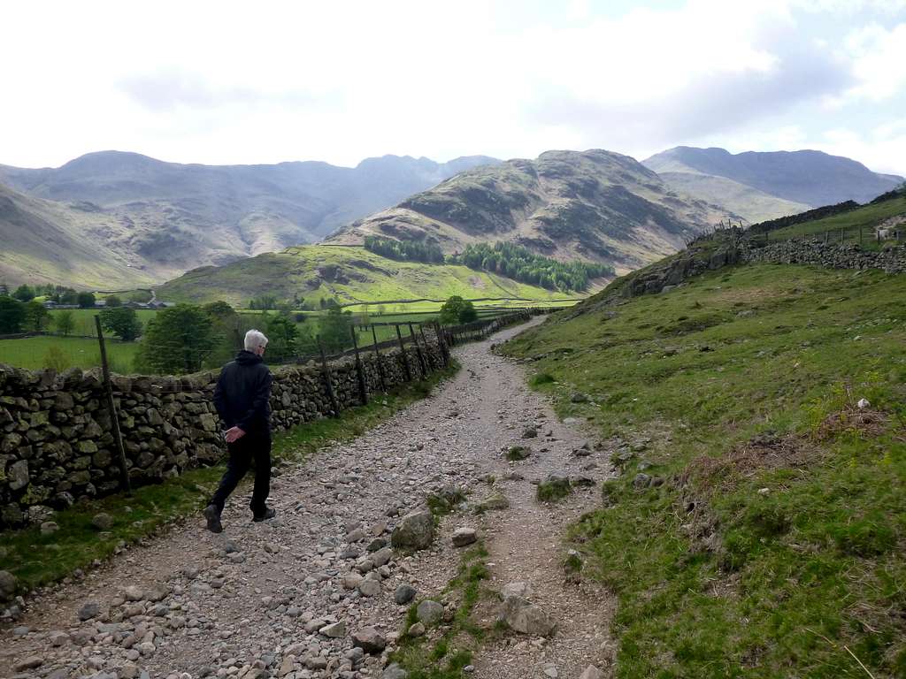 Great Langdale towards Bow fell