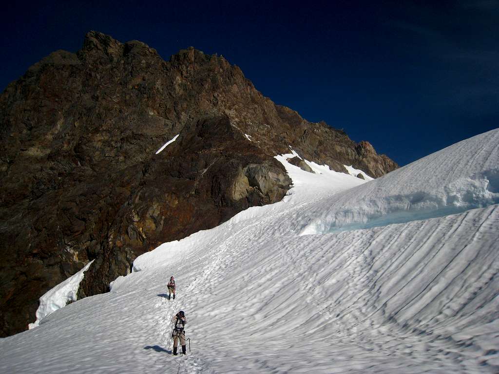 Descending from Crystal Pass