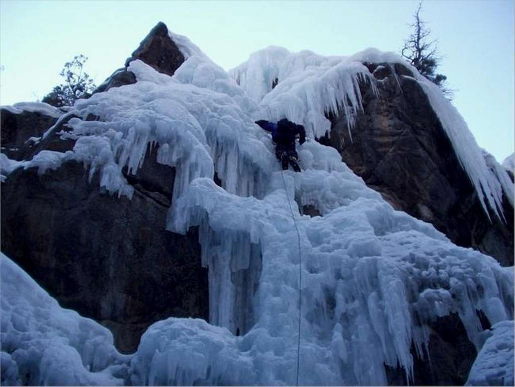 mconnell at the Ouray Ice...