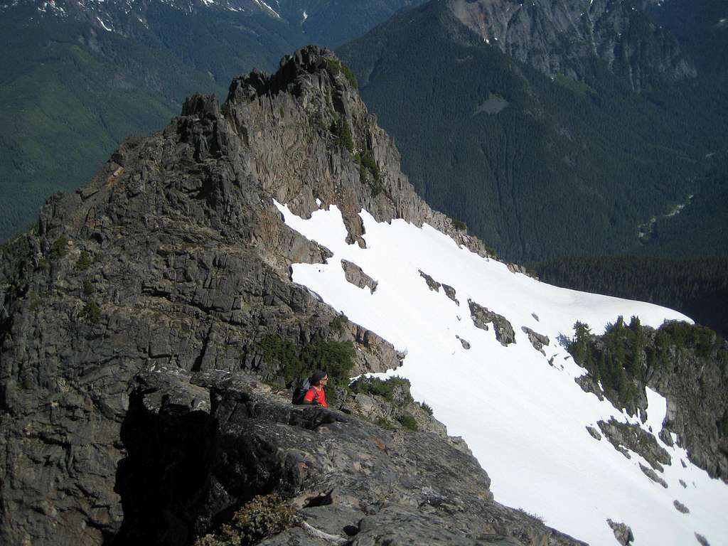 Class 4 step on Spire Mountain