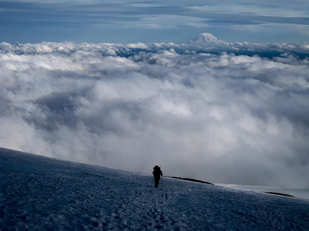 Ascending to Camp Muir