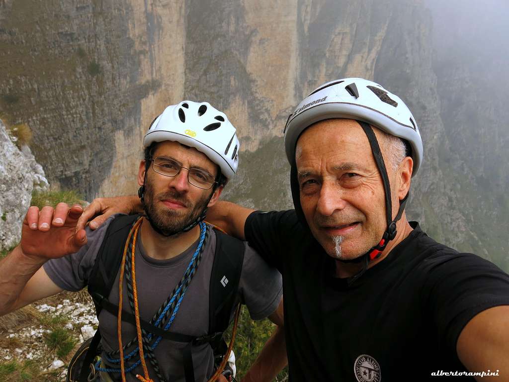 Selfie on the summit of Soglio d'Uderle