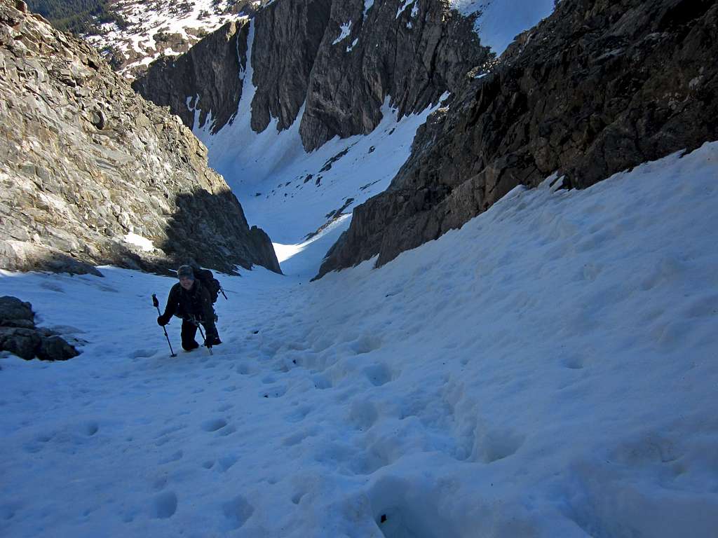 On the ascent of the Refrigerator Couloir