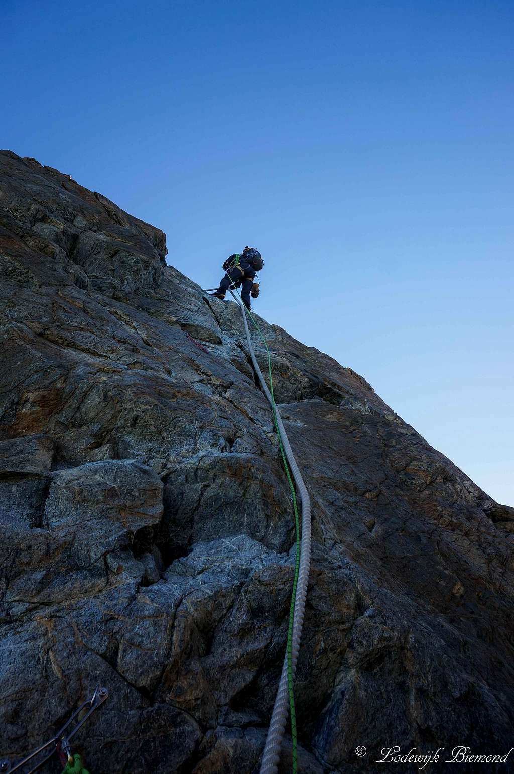Climbing on the SW-Face