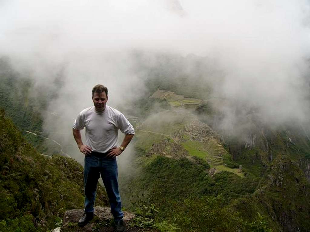 Machu Picchu far in the...