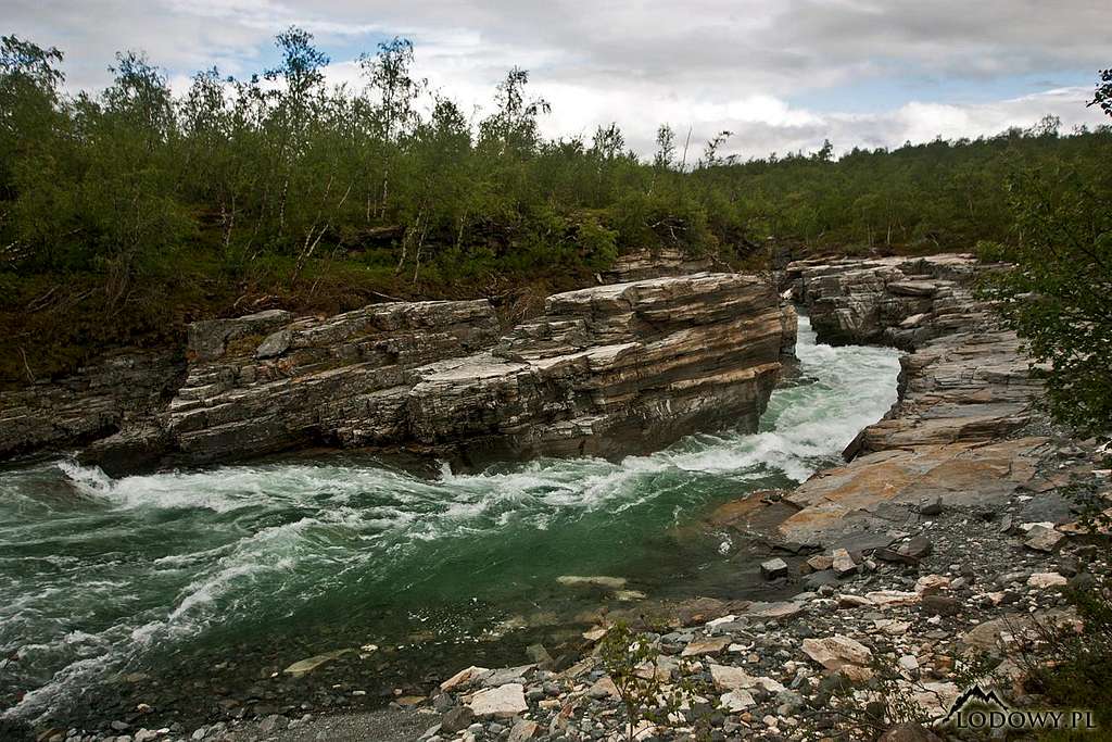 Abiskojakka cascades
