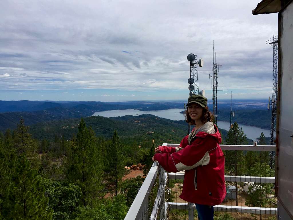 The view of Lake Oroville from the tower