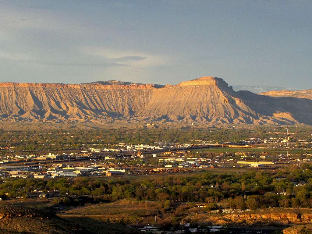 Mt. Garfield and the city of Grand Junction