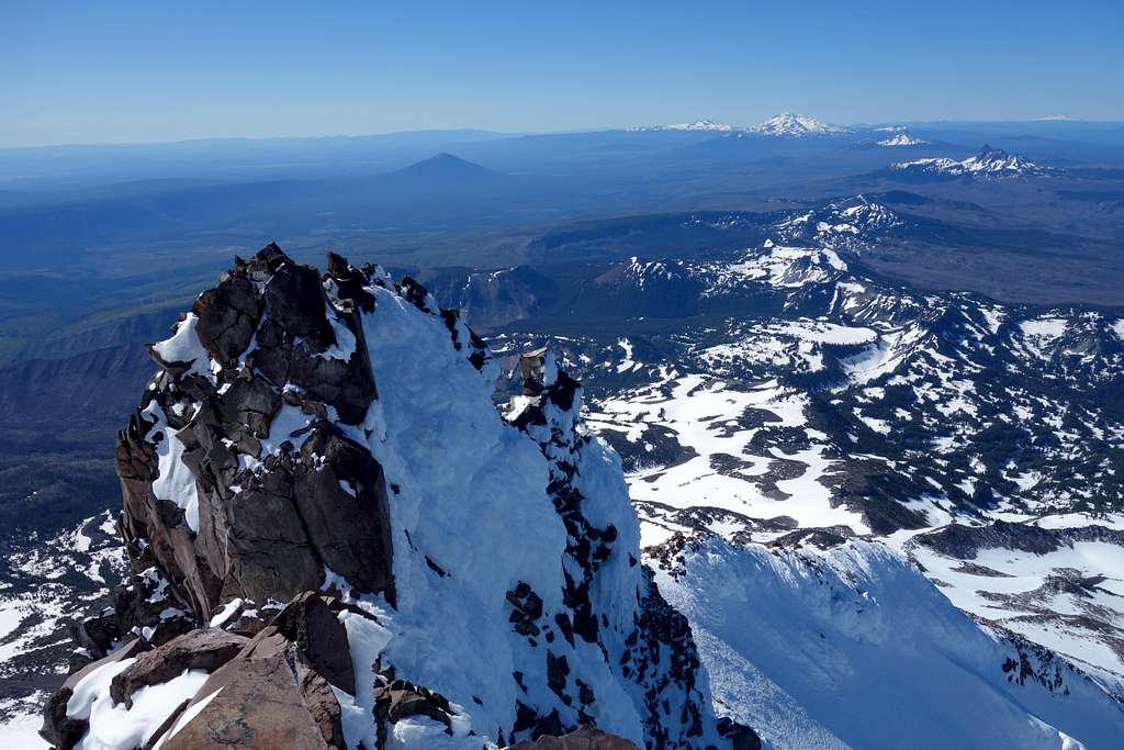 Looking south from the summit of Mt. Jefferson