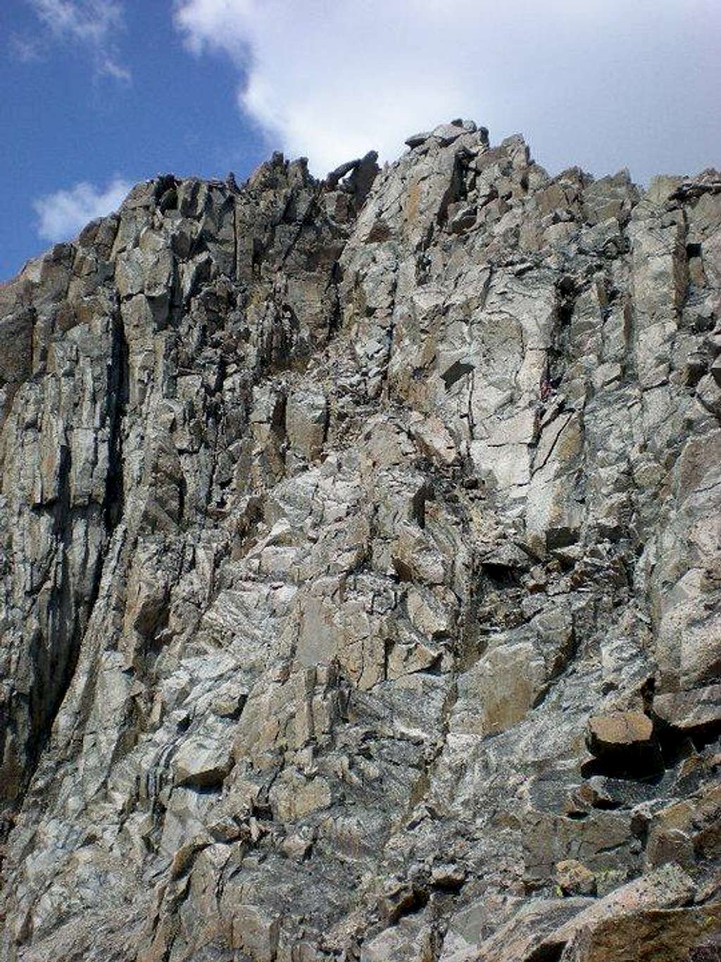Granite Peak Upper South Face with Keyhole