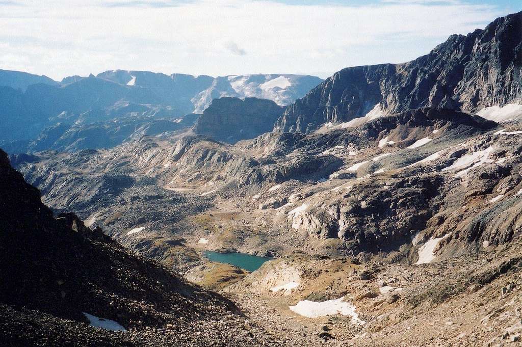 Lowary Lake from Bivouac Saddle - Granite Peak