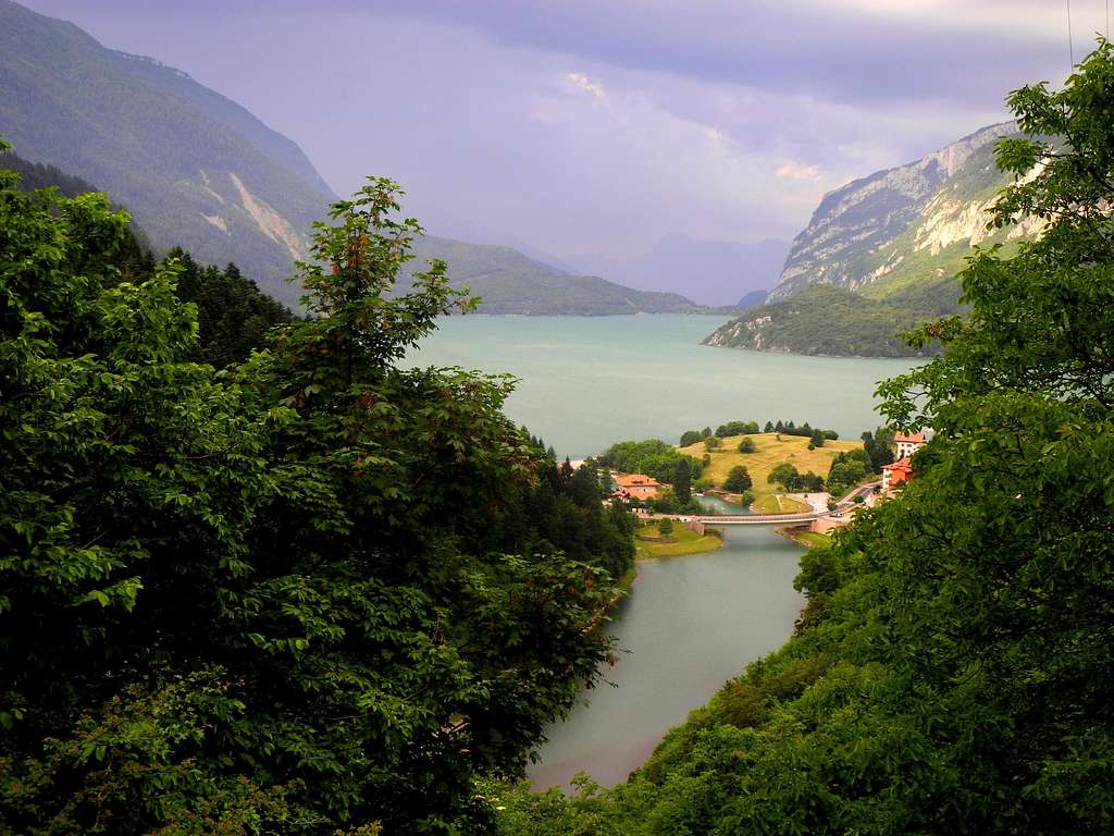 The lake of Molveno