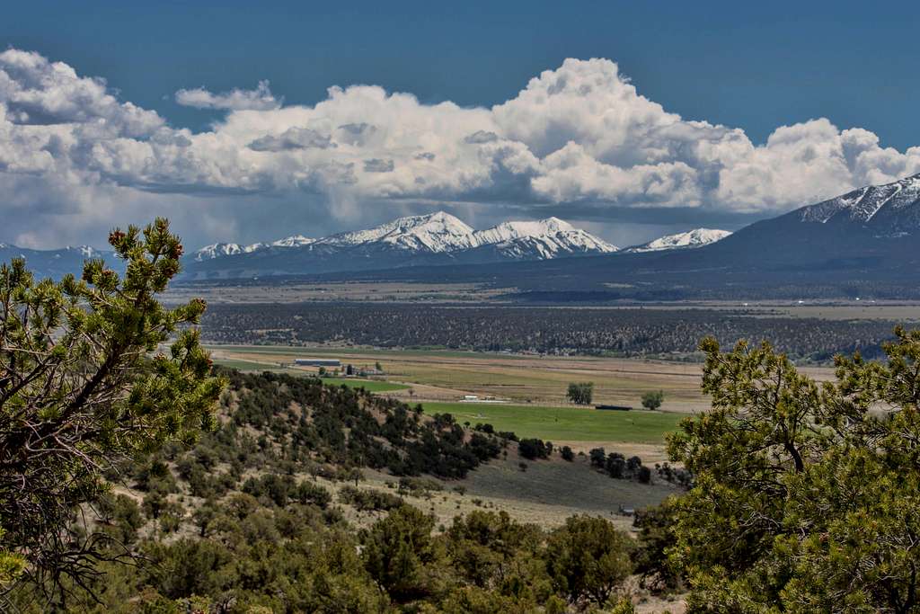 Mt Ouray and part of Mt. Antero