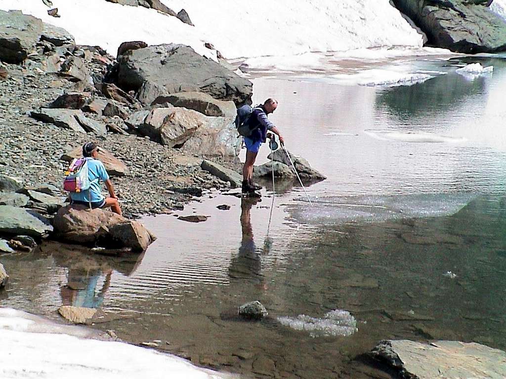 Frozen ponds & lochs into Acque Rosse Vallon 2002