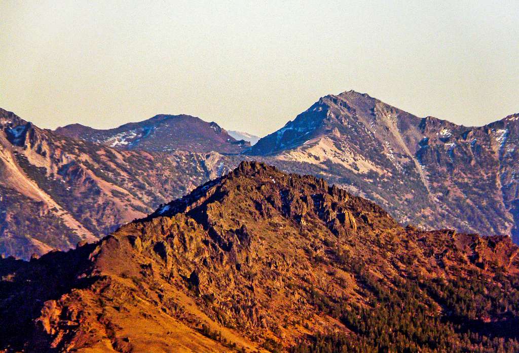Raymond Peak west slope from Red Lake Peak
