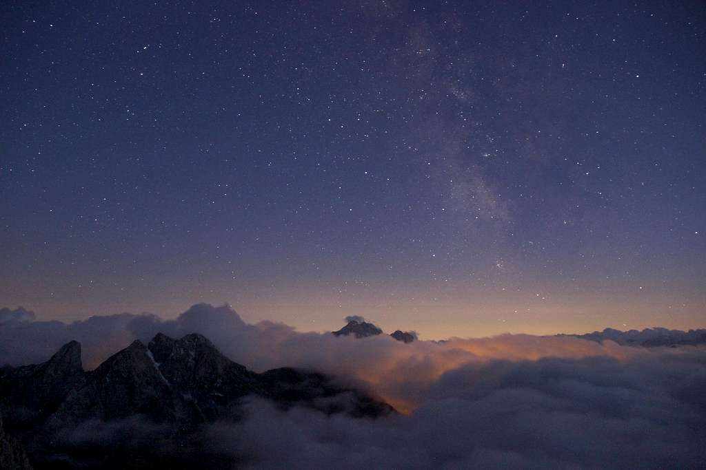 Starlight Above the Dolomites