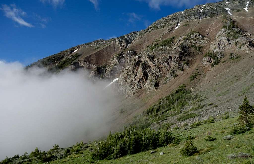 Clouds Rolling Up Chief Joseph Mountain