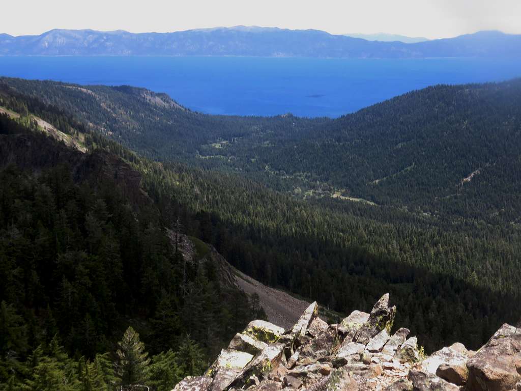 Lake Tahoe from Peak 8652 on the Barker Ridge