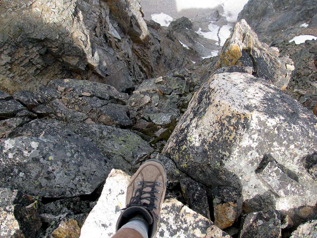 Looking Down from Glacier Peak