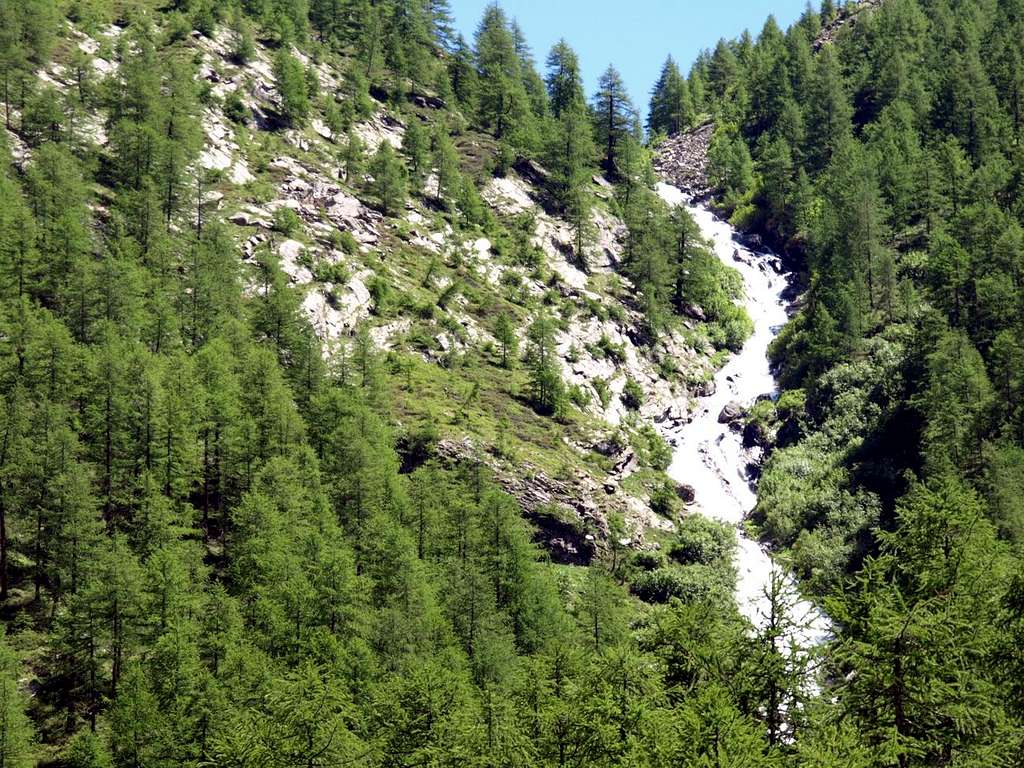 Vaudalettaz Waterfalls just above Thumel Village 2016