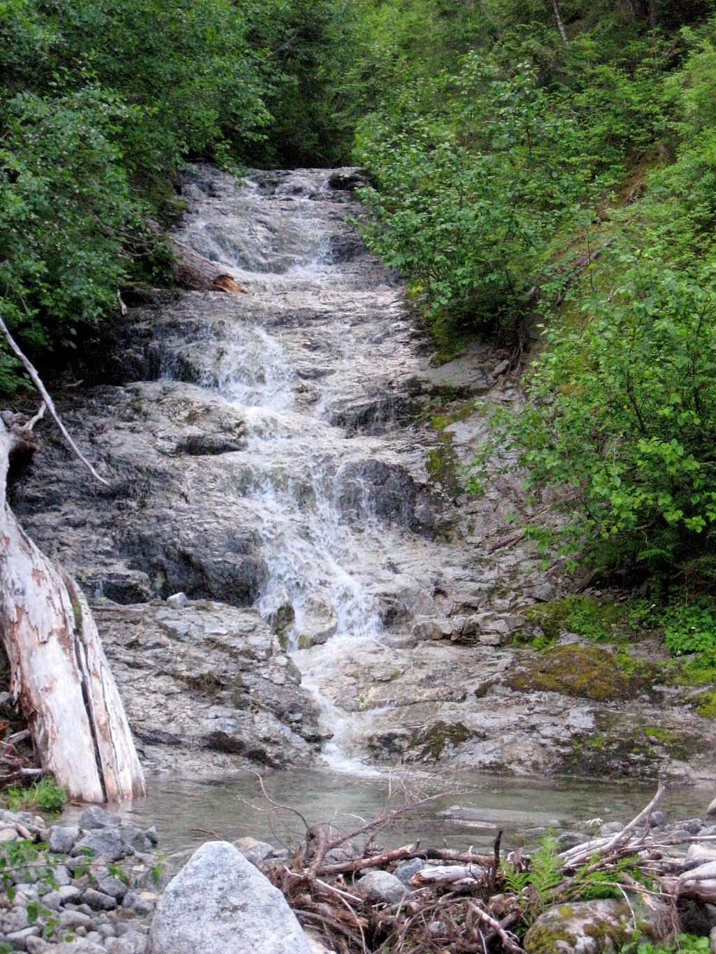 Waterfall near Lake Janus on Grizzly Peak approach