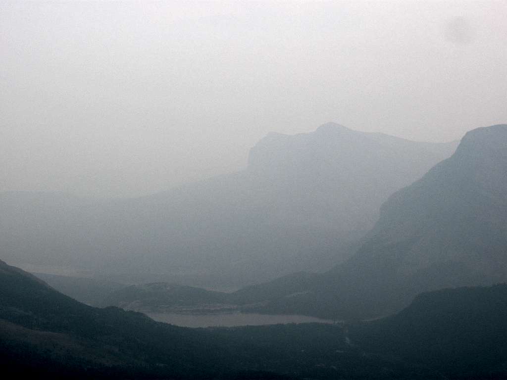 Heavy Smoke in the Many Glacier Valley