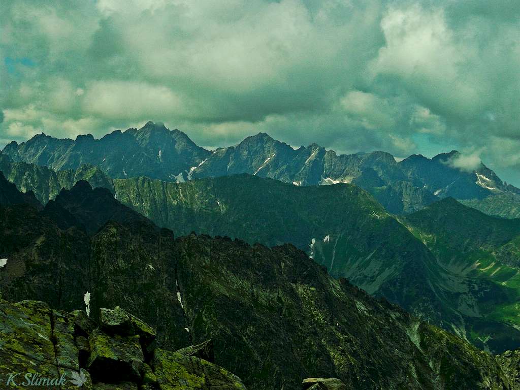 High Tatras from Jahnaci stit