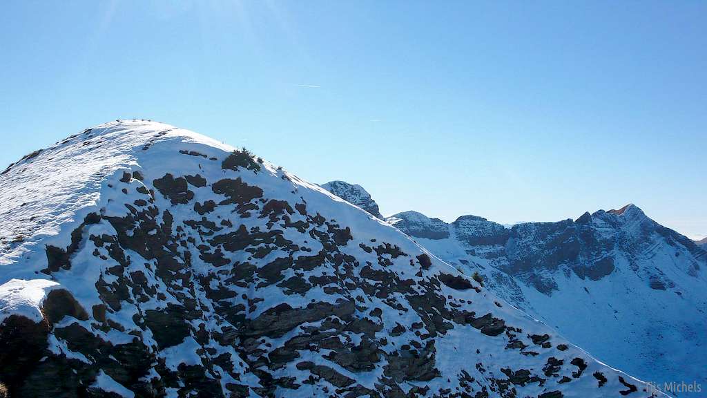 North wall of Sünser Spitze