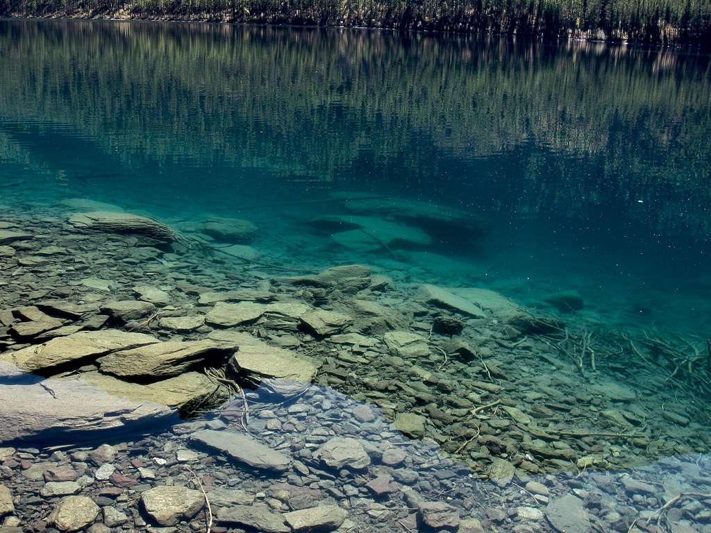 The Blue & Clear Water of Kintla Lake