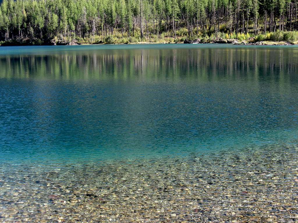 Blue Water of Upper Kintla Lake