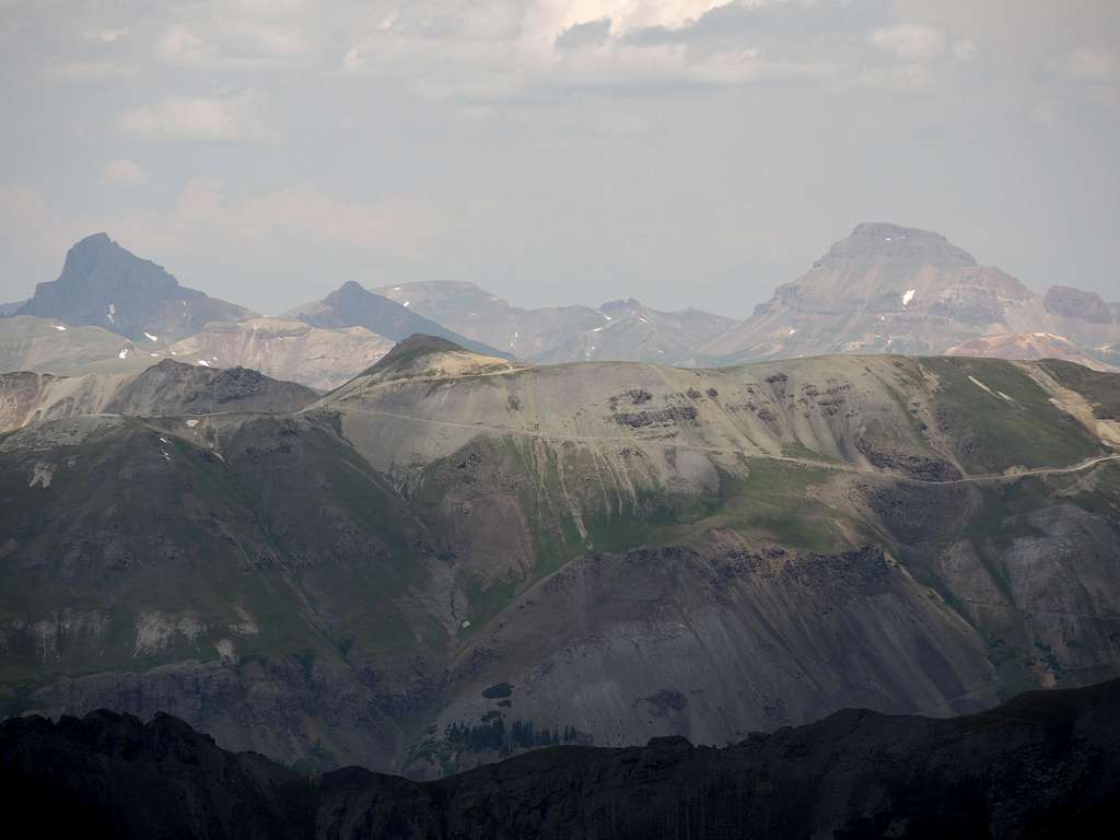 Wetterhorn Peak (L) and Uncompahgre Peak (R)
