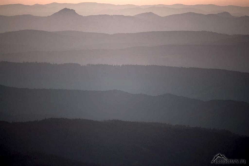 Eastern Carpathians at dawn