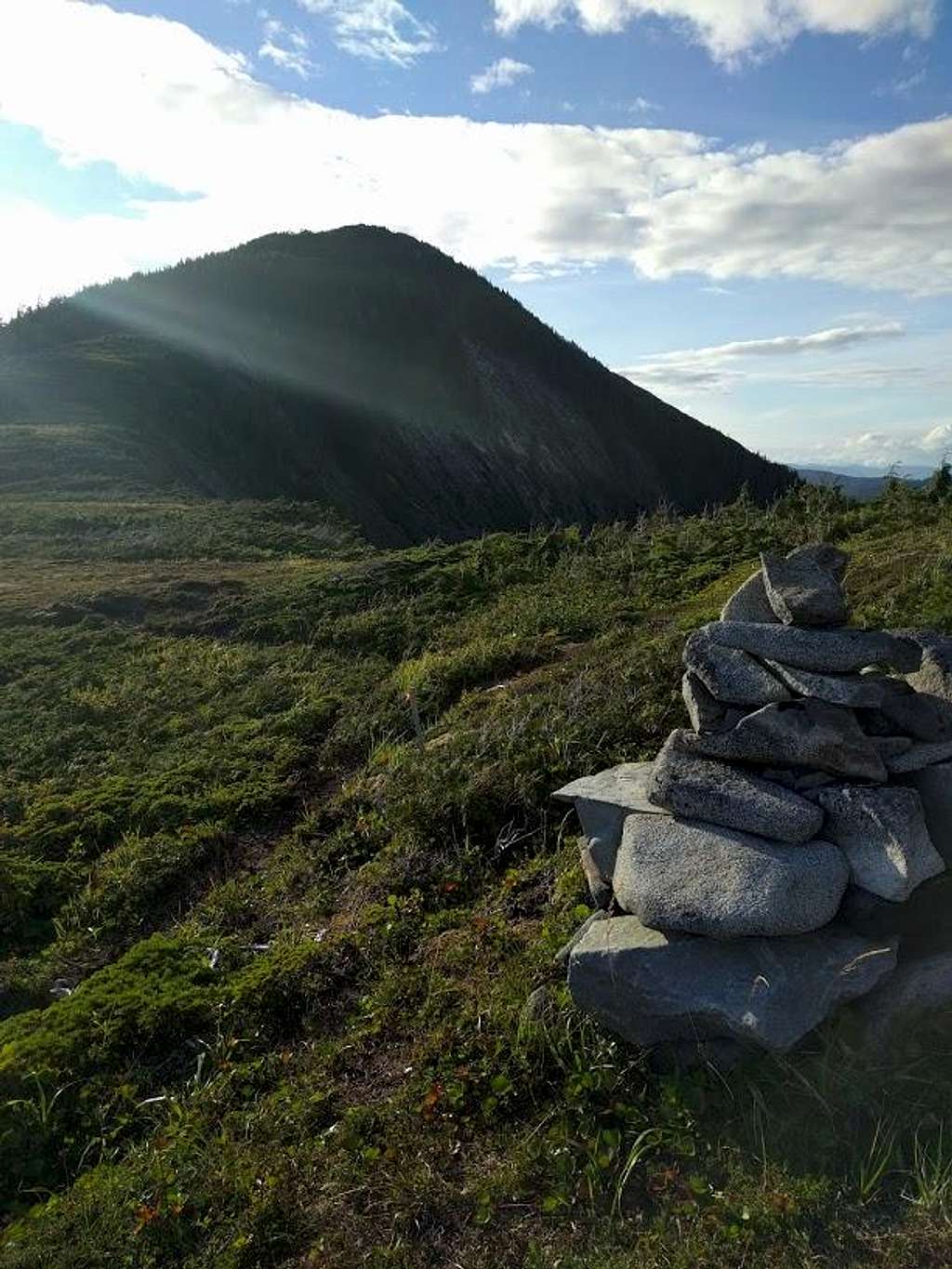 Saddle below the summit