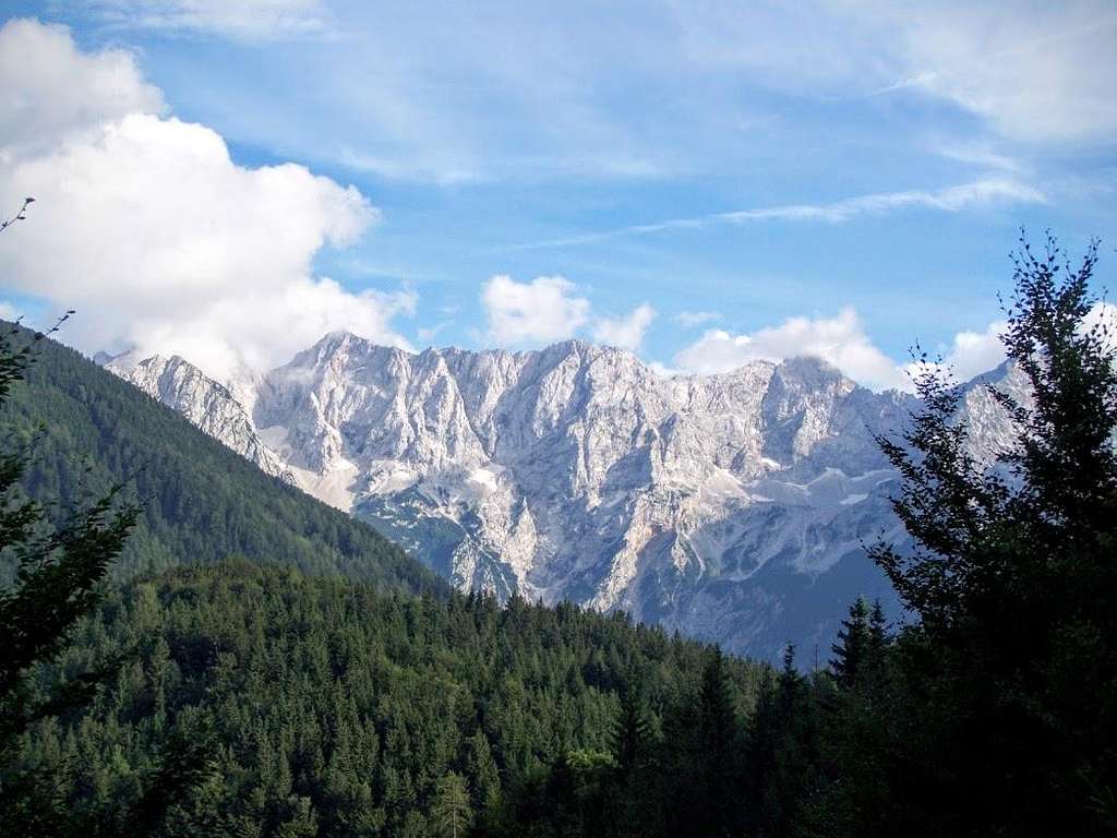 View of the Kamnik Alps from Austria
