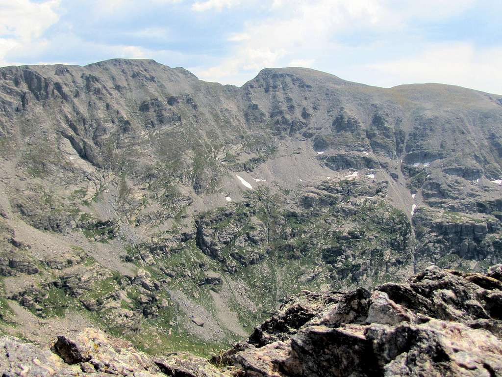 Points 13049 ft & 12945 ft of Ogalalla Peak