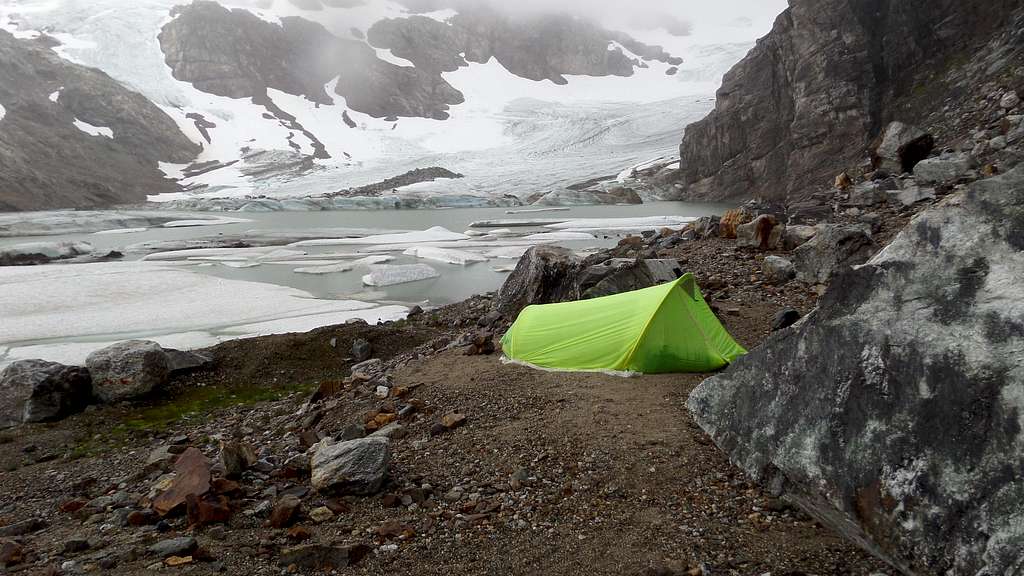 Early Camp at Colonial Glacier