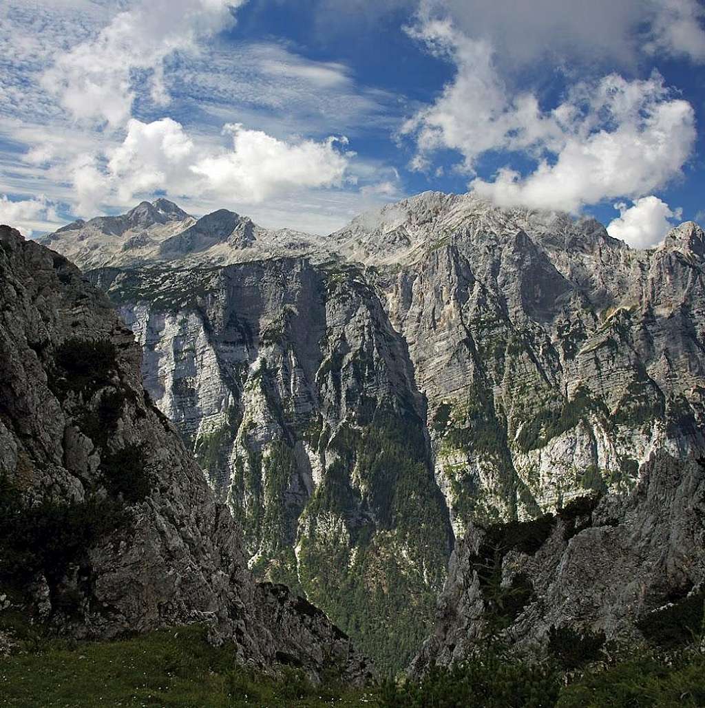 Triglav and Rjavina from Lipanski vrh