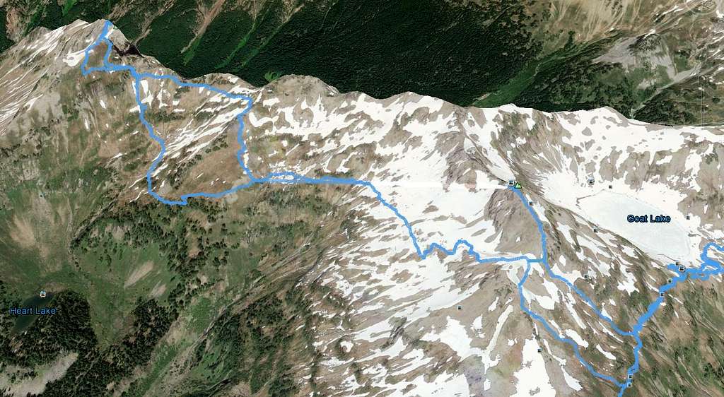 Hawkeye - Johnson Route (Google Earth)